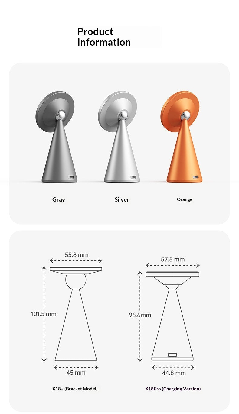 Wireless Charging Magnetic Holder Aluminum Alloy Fast Charging