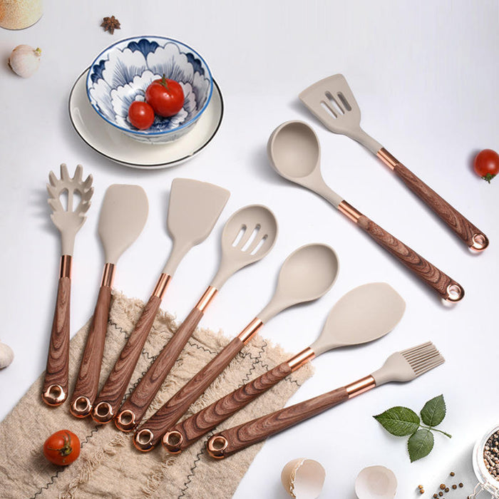10 Pieces Kitchen Tools Set Wooden