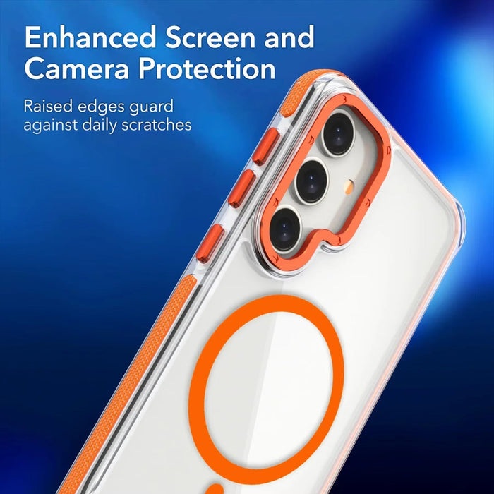 Original Magsafe Case for  Galaxy S24 S23 S22 Ultra plus FE A14 A15 A34 A54 A24 A55 Magnetic Wireless Charge Clear Cover