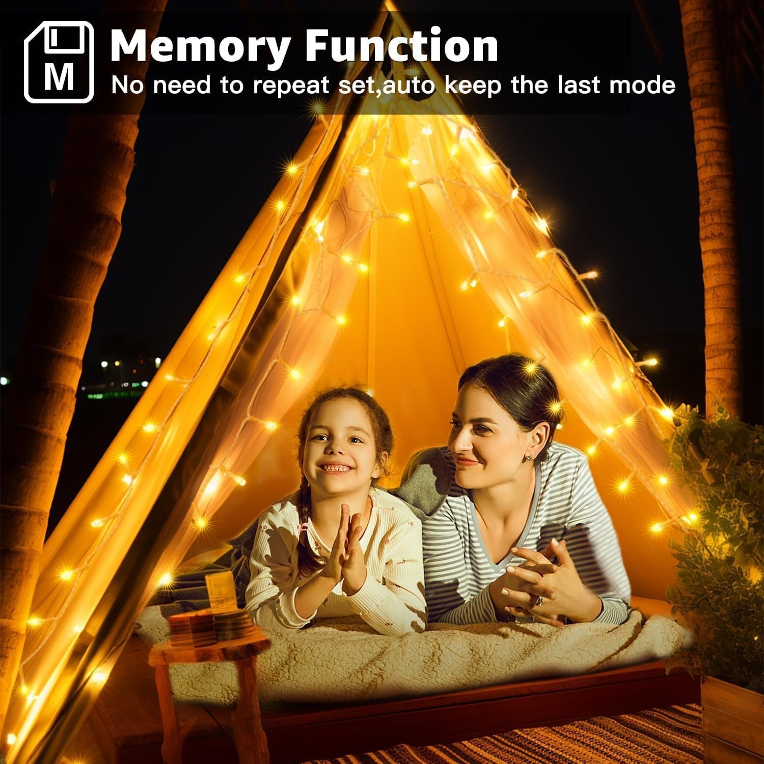 Fairy Lights Mains Powered 20M 200 LED Outdoor String Plug Remote