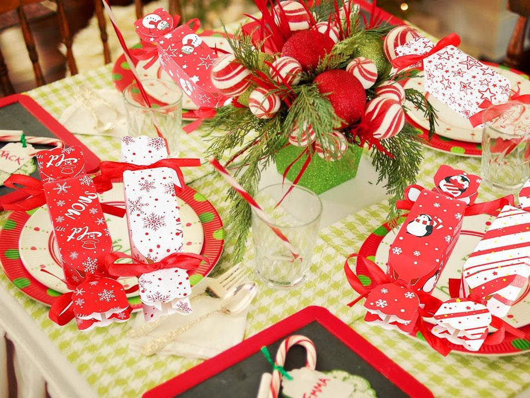 48 Pieces Small Christmas Boxes - DIY Sweets Cookies Boxes for Xmas Party Favor