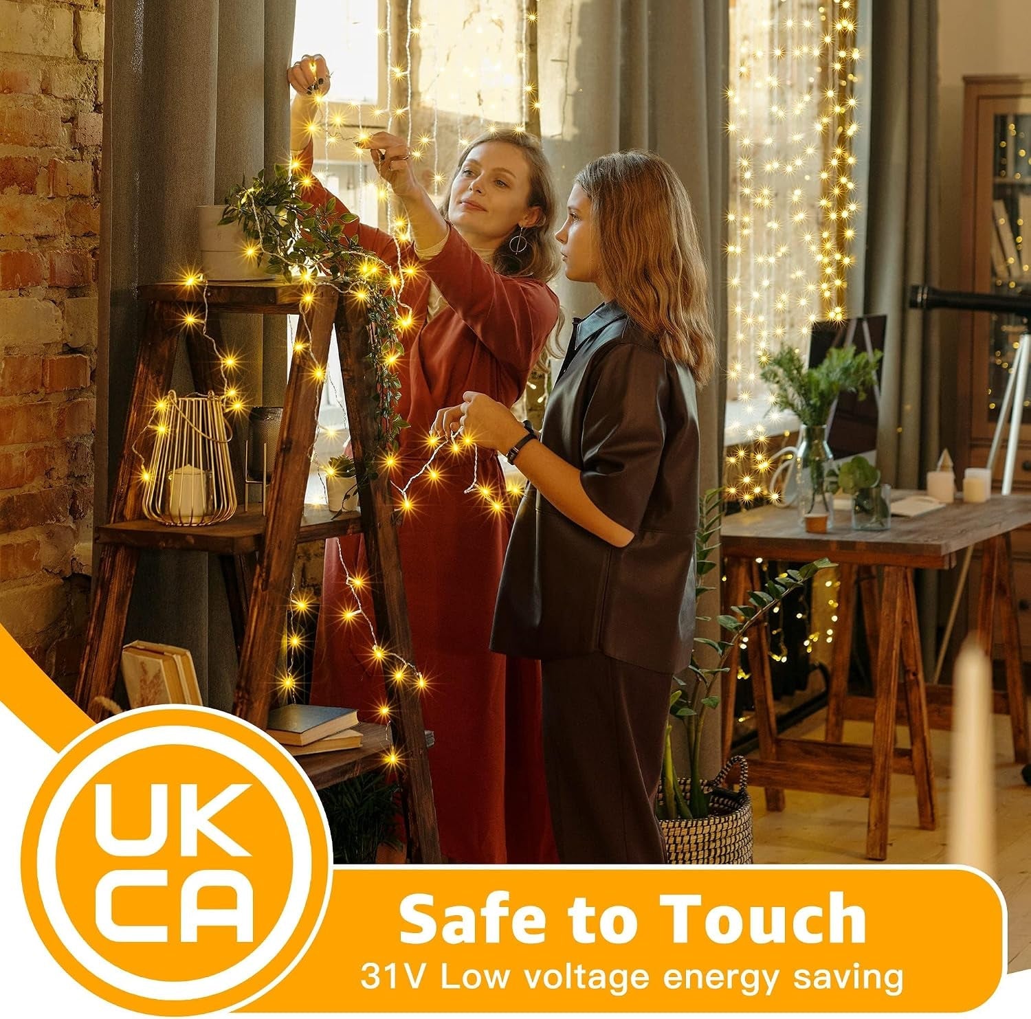 Fairy Lights Mains Powered 20M 200 LED Outdoor String Plug Remote