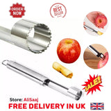 Apple Corer Stainless Steel Core Remover Kitchen Tool Fruit Pip Pear Utensil