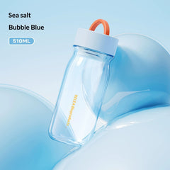 Plastic Water Bottle Stylish Design Summer Sports Portable Tea On-the-go Cup