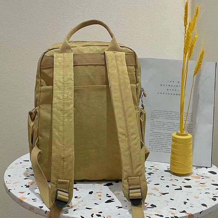 Fashion Woman Backpack Waterproof Nylon Soft Handle Solid Multi-Pocket Travel Zipper Feminina School Bags Laptop Backpack