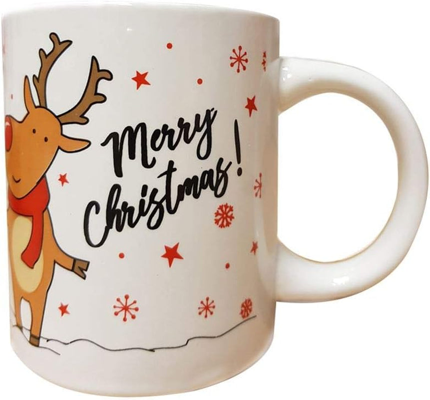 Christmas Mugs Set of 4 Festive Party Xmas Mugs Home Kitchen Tea Coffee Cup