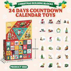 2026 Christmas Advent Calendar 24 Days Countdown Building Blocks Toy Kids Gift