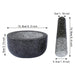 Pestle and Mortar Set Granite Stone Spice & Herb Crusher Home Kitchen Tool UK