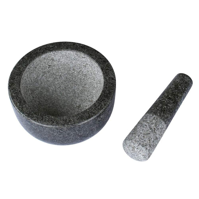 Pestle and Mortar Set Granite Stone Spice & Herb Crusher Home Kitchen Tool UK