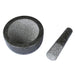 Pestle and Mortar Set Granite Stone Spice & Herb Crusher Home Kitchen Tool UK