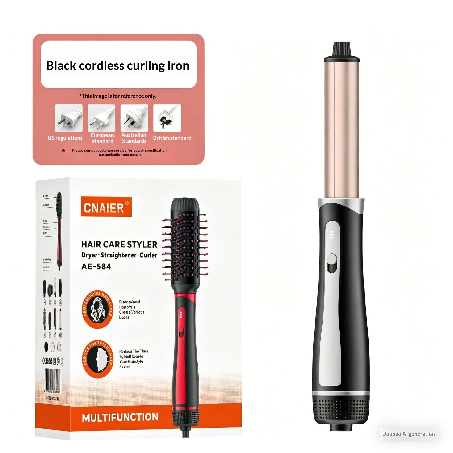 Dual-function Hair Straightener For Both Curling And Straightening