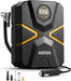 Tyre Inflator Air Compressor 12V DC, Digital Car Tyre Pump 150 PSI, Preset Tyre Pressure & Auto Shutoff, Electric Air Pump for Car Tyres, Bicycles, Other Inflatables (Yellow)