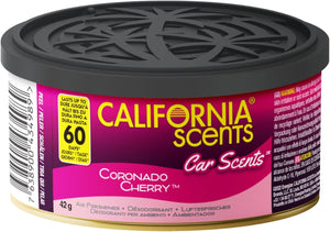 , Car Air Fresheners Can, Coronado Cherry Scent, Pack of 4, Strong Adjustable Long-Lasting Fragrance, Eliminates Odour