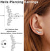2Pcs Helix Piercing Jewellery Stainless Steel Cartilage Earrings for Women 16G Flat Back Earrings Stud Conch Piercing Earrings CZ Helix Earrings Silver Gold Tragus Piercing Jewellery