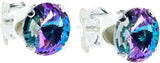 London Collection Women'S Sparkling Starlight Sterling Silver Crystal Earrings with Gift Box.