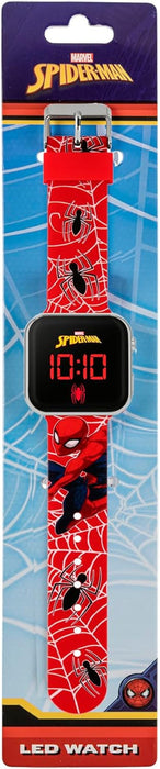Spiderman Boy'S Digital Quartz Watch with Silicone Strap SPD4719ARG