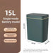 15L Smart Bathroom Trash Can White Non-Contact Narrow Smart Sensor Trash Can Smart Home Automatic Bagging Electronic Trash Can