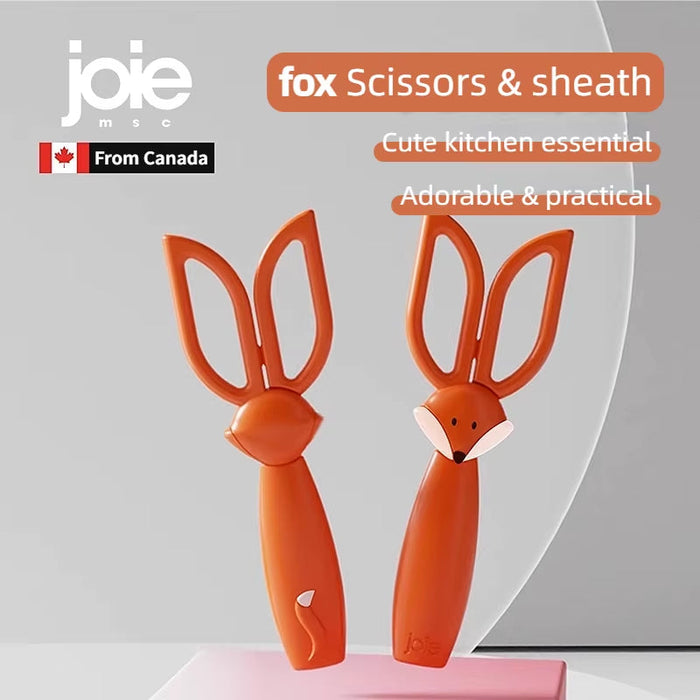 Joie Scissors Stainless Steel Kitchen Household Bone Scissors Chicken Wings Fish Chopper Bottle Opener Clip Walnut Kitchen Tools