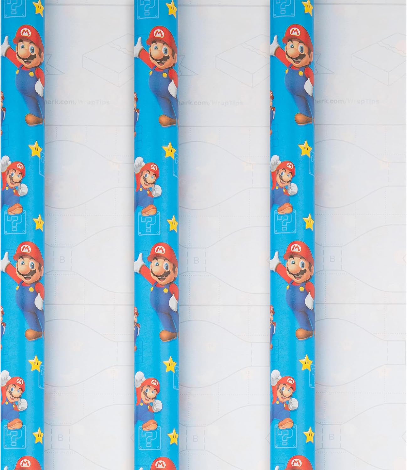 6M Wrapping Paper, Super Mario Bros., 3-Pack, 2M per Roll