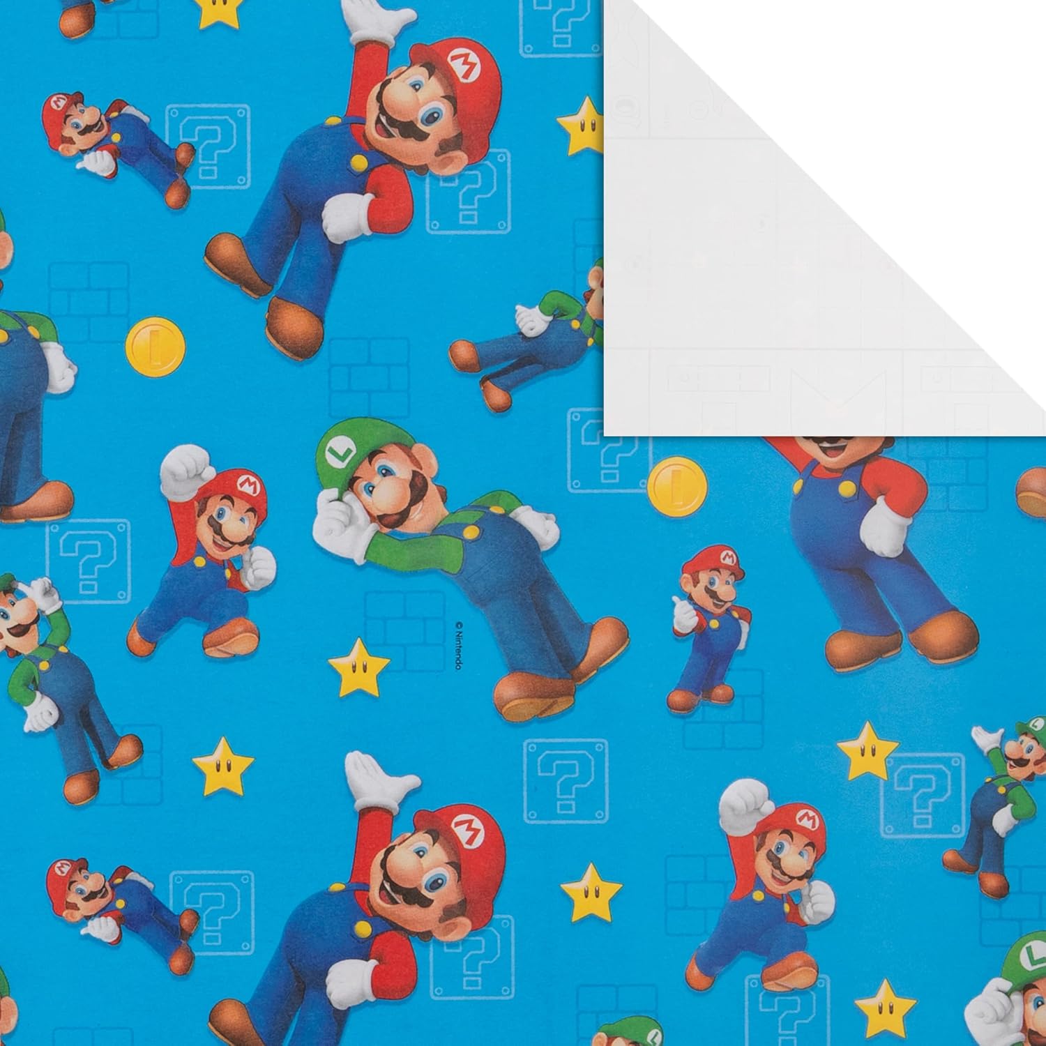 6M Wrapping Paper, Super Mario Bros., 3-Pack, 2M per Roll