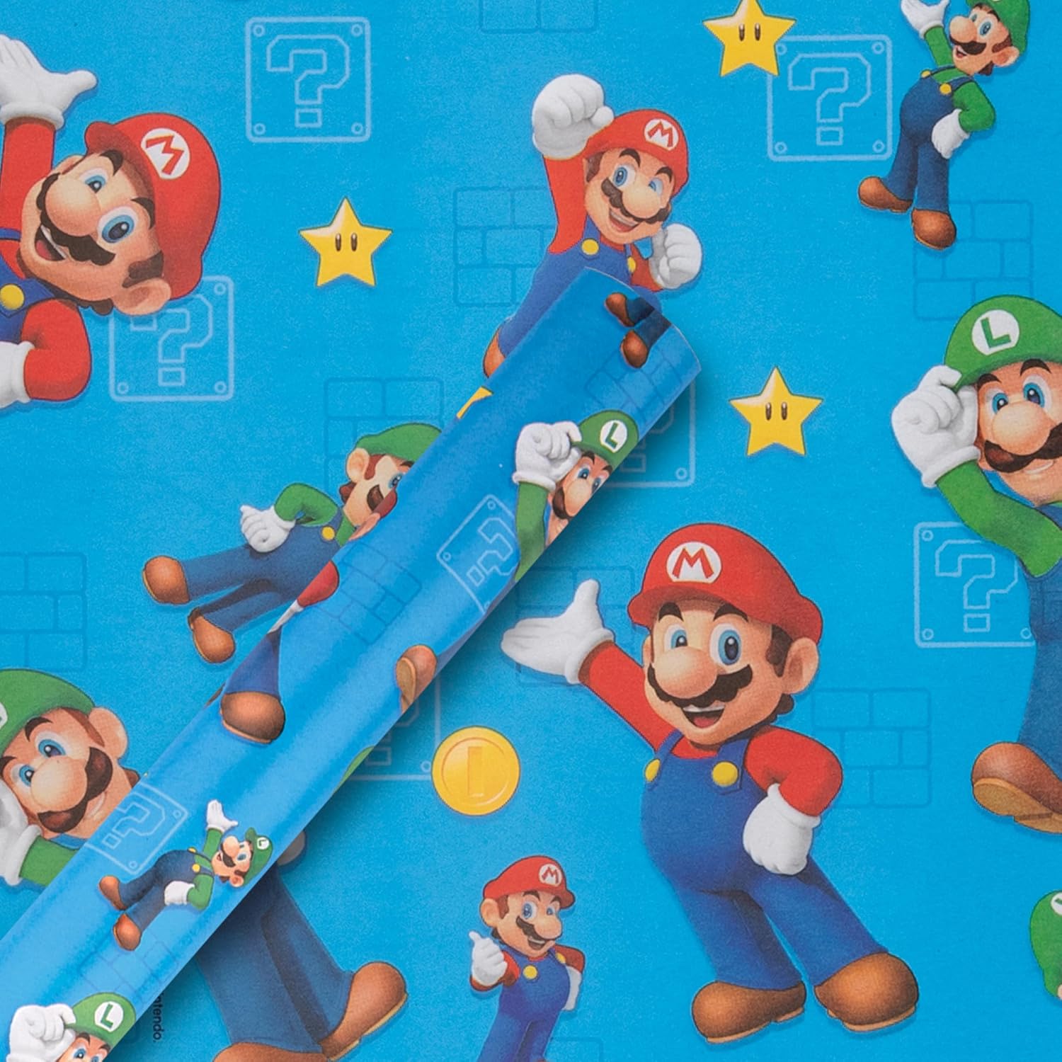 6M Wrapping Paper, Super Mario Bros., 3-Pack, 2M per Roll