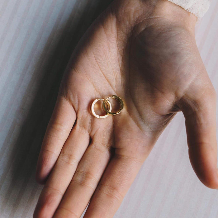 Gold Plated Huggie Earrings