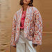 Autumn Winer Women Coat Geometric Print Casual Jackets for Women Fashion Long Sleeve Outerwear