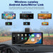 Portable Car Stereo,For Wireless Apple Carplay & Android Auto,10.26 Inch 1080P HD Touch Screen Radio with BT 5.0, Mirror Link Support Truck RV Dash Mount (10.26 Inch+Dual - Camera)