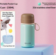Mini Thermos Pocket Cup Stainless Steel Water Bottle Compact And Portable