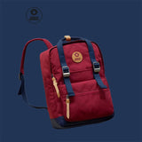 Brand Men'S and Women'S Canvas Computer Backpack Macaron Color Splash Proof Student School Travel Japanese Style Backpack