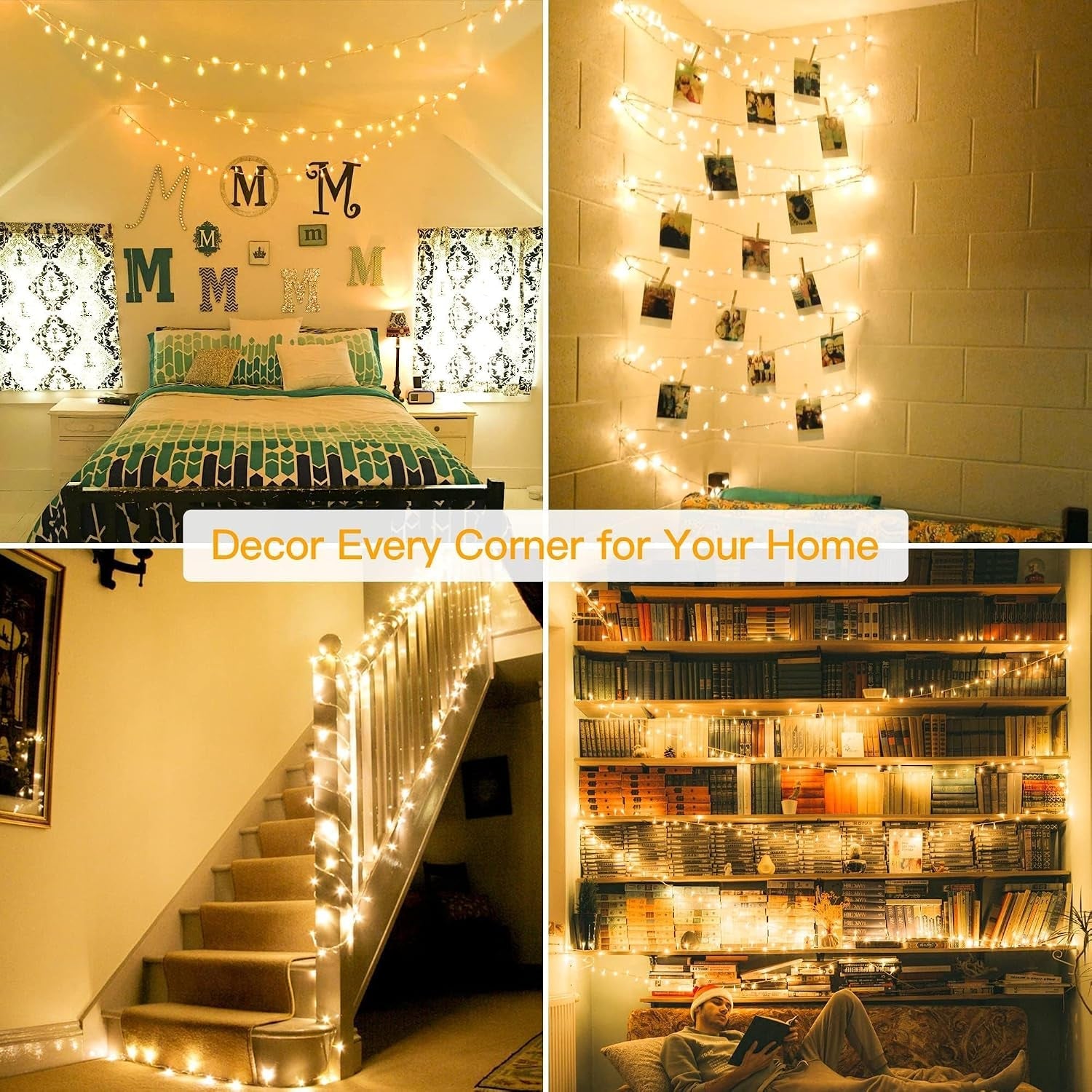 Fairy Lights Mains Powered 20M 200 LED Outdoor String Plug Remote