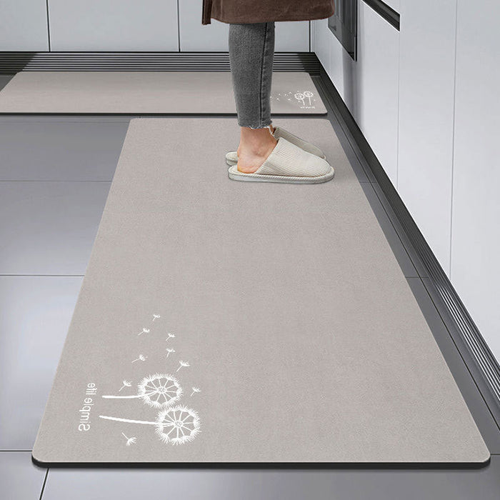 Diatom Ooze Kitchen Mat Non-slip Absorbent