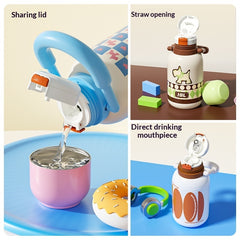 Cartoon Outdoor Portable Dual Drinking Cups
