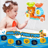 Baby Bath Toys, Bear Bathtub Toy for Toddlers 1-3, Kids Water Toys for Waterfall Shower Toys Game, Bath Time Baby Toy for 1 2 3+ Year Old Boy Girl Toddler Gift Toys Set