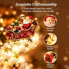Christmas Magic Trail Wall Light, LED Cascading Christmas Wall Decor，F