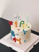 Ins Style Colorful Happy Birthday Letter Soft Gum Cake Decoration Candy Color Cake Topper Children'S Party Supplies Gifts
