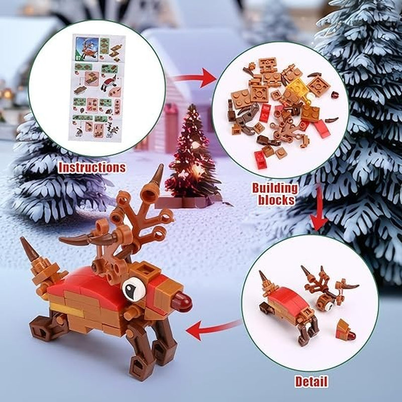XMAS Advent Calendar Building Blocks Toy Mini Builds