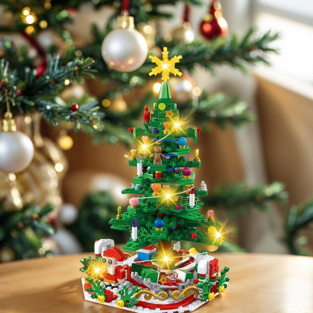 24 Day Kids Toy Christmas Advent Calendar Play Building Blocks with LED Gift Box
