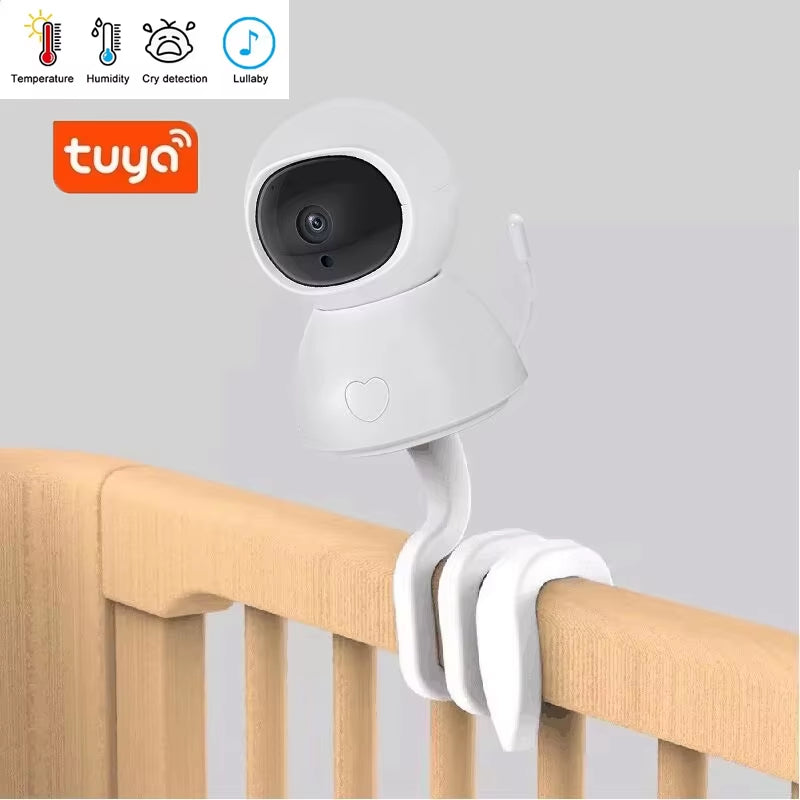 Tuya Smartlife App Baby Monitor Detect Temperature 1080P Mini IP Wifi Built-In Lullaby CCTV PZT Babyphone Baby Camera