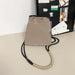 Workwear Style Shoulder Mobile Phone Bag Outdoor Sports Women'S Crossbody Bag Versatile Casual Drawstring Drawstring Contrasting Color Lightweight Bucket Bag
