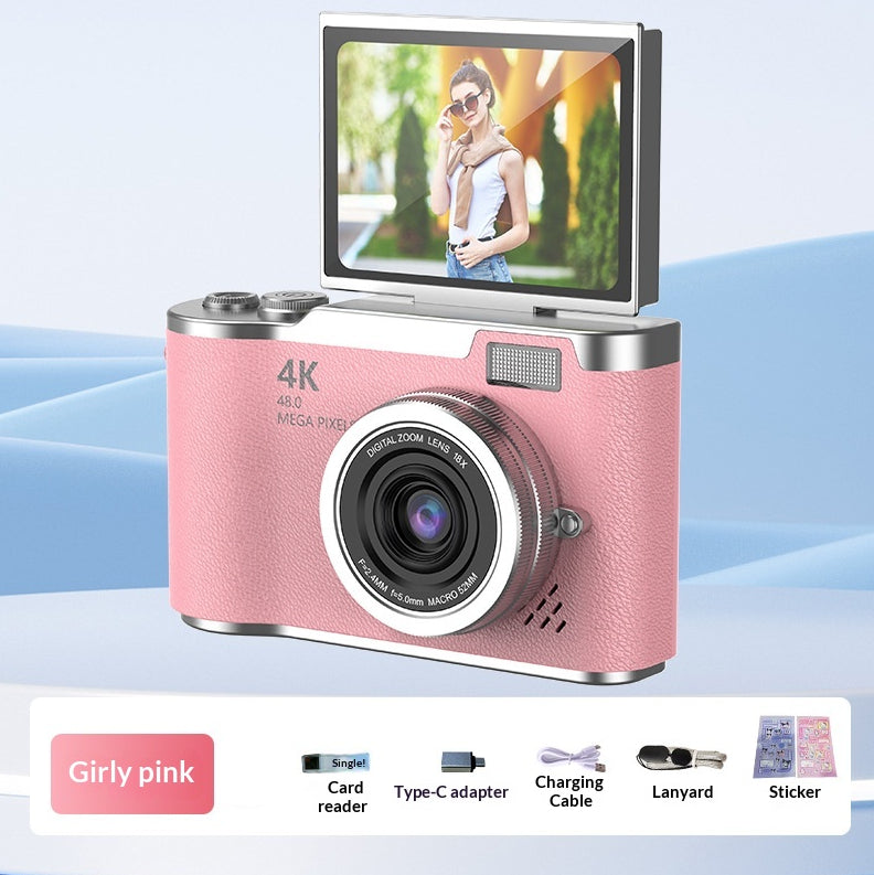 4K Digital Camera With High Pixel Count And HD Quality Perfect For Selfies And Easy Photo Uploads To Your Phone