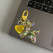 Bling Kawaii Cartoon Balloon Dog Keychain Key Ring for Women Men New Colorful Cute Bag Car Pendant Decoration Holder Accessories