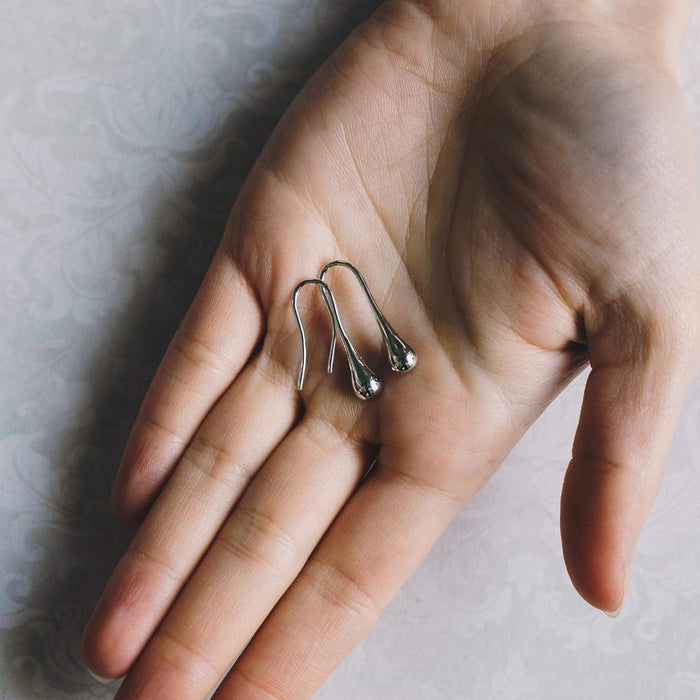 Silver Plated Teardrop Earrings