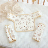 Anti-bite Towel Two Dogs Sucking Belt Baby Waist Stool Chest Pure Cotton Yarn Saliva Towel