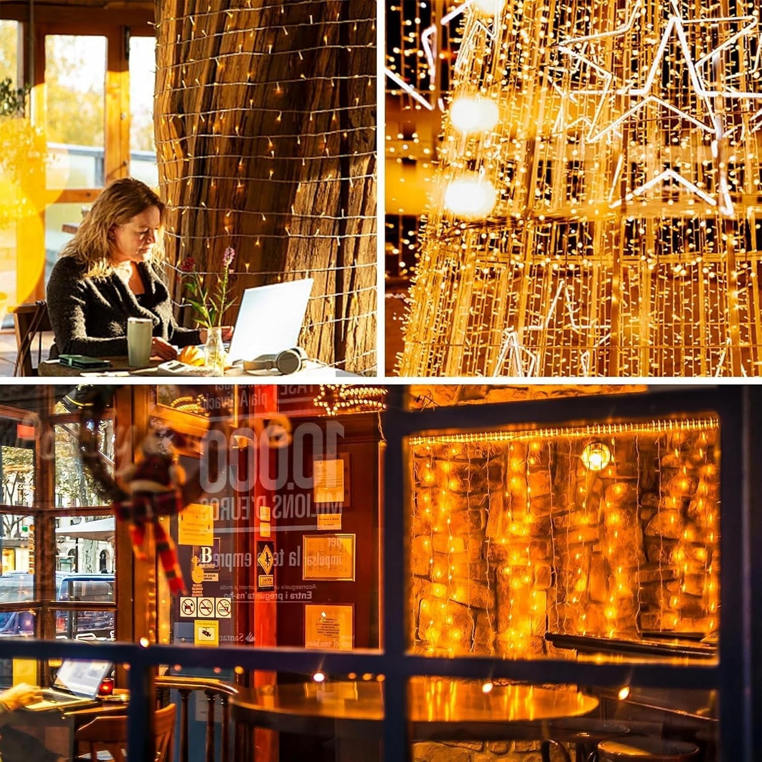 Fairy Lights Plug in Waterproof,120Led String Lights Main Powered