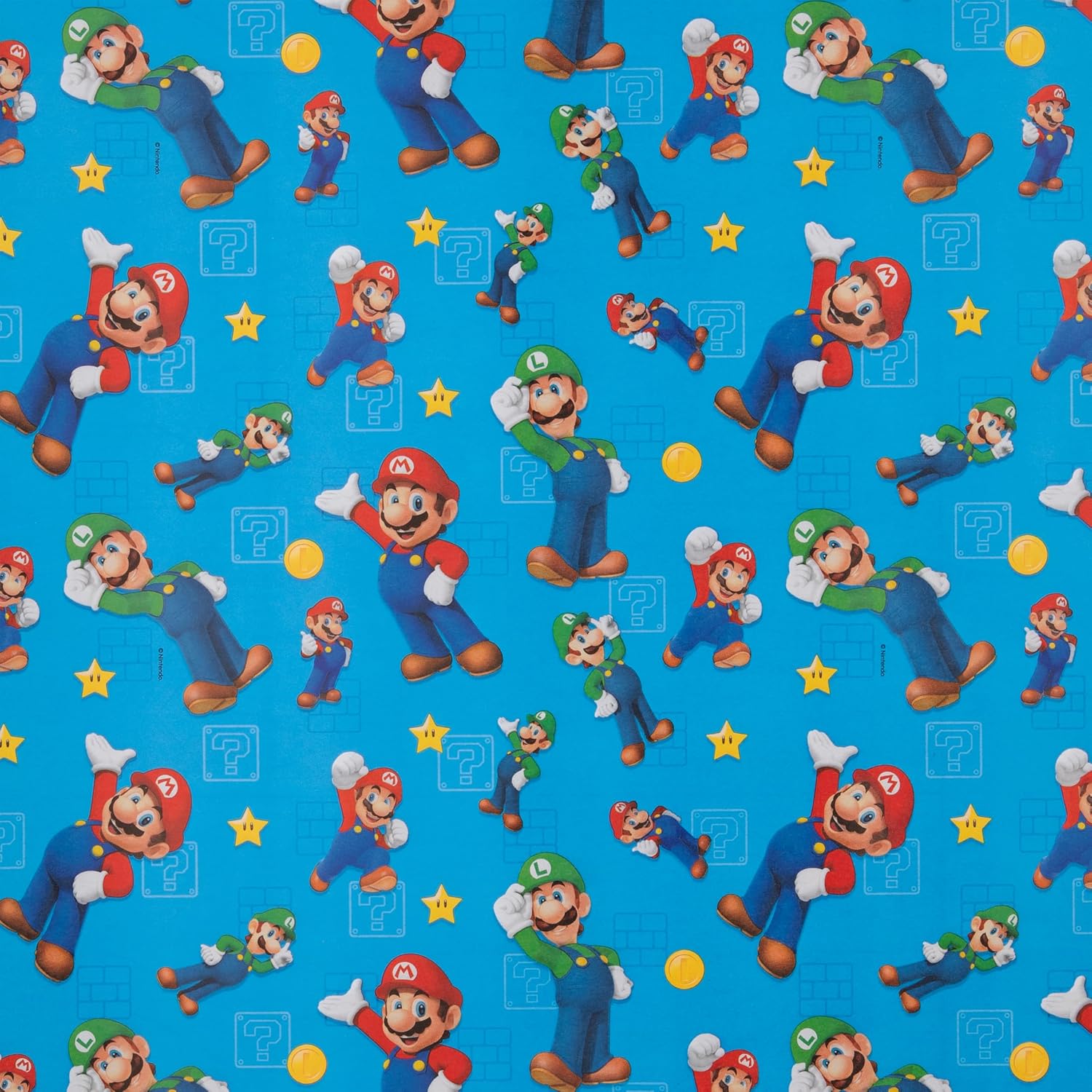 6M Wrapping Paper, Super Mario Bros., 3-Pack, 2M per Roll