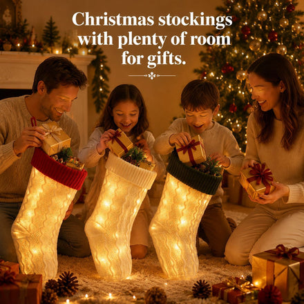 Christmas Fireplace Hanging Ornament Stocking