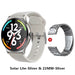 Solar Lite Smart Watch 1.38" Display Bluetooth 5.3 100+ Watch Faces Spo2 Heart Rate Monitor 20 Days Endurance Smartwatch