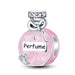 925 Sterling Silver Pink Crown Perfume Pendant Beads Fit Diy Bracelet Necklace Making Gift of High Quality Jewelry