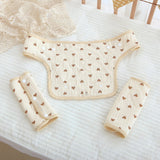 Anti-bite Towel Two Dogs Sucking Belt Baby Waist Stool Chest Pure Cotton Yarn Saliva Towel